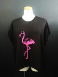 Breast Cancer Pink Flamingo T (Black)