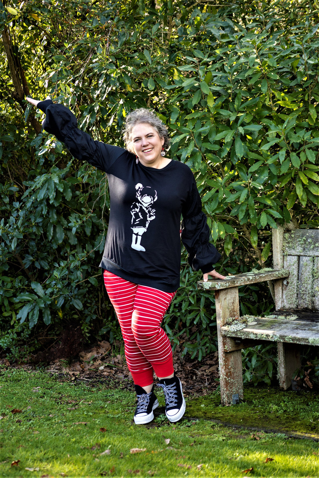 Street Stripe Pant (Red)