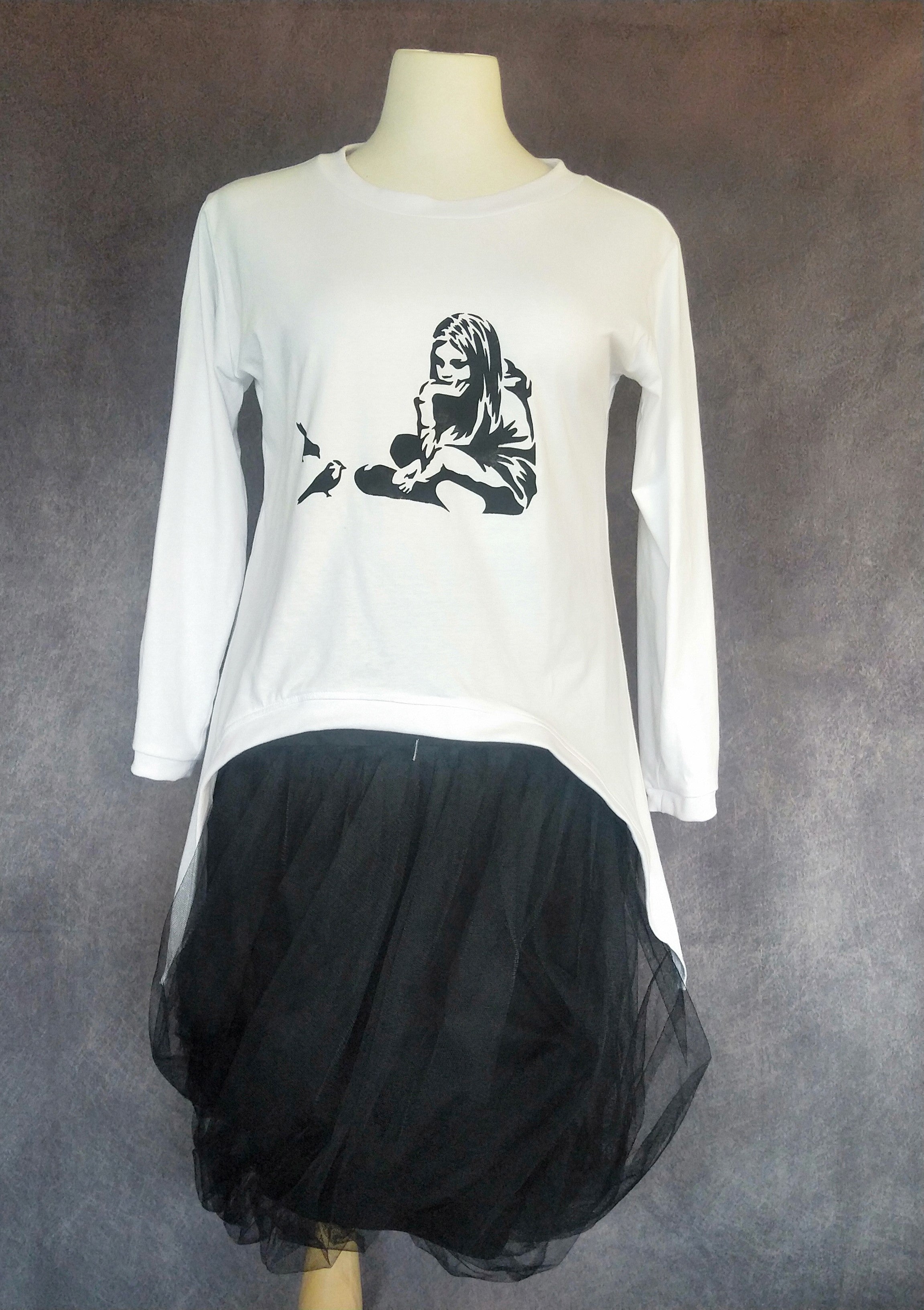 Twist Skirt ( Black)